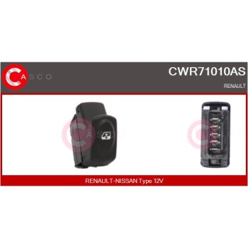 Interruptor, elevalunas - CASCO CWR71010AS