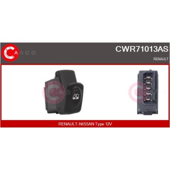 Interruptor, elevalunas - CASCO CWR71013AS