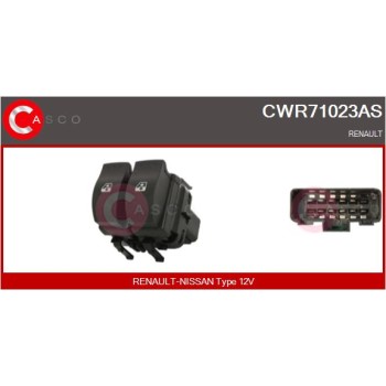 Interruptor, elevalunas - CASCO CWR71023AS