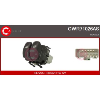 Interruptor, elevalunas - CASCO CWR71026AS