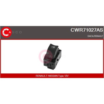 Interruptor, elevalunas - CASCO CWR71027AS