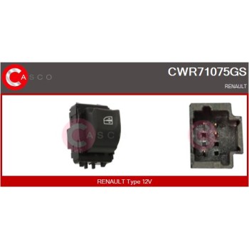Interruptor, elevalunas - CASCO CWR71075GS