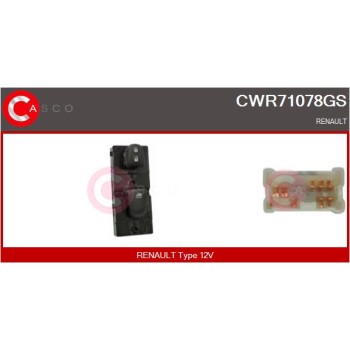 Interruptor, elevalunas - CASCO CWR71078GS