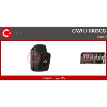 Interruptor, elevalunas - CASCO CWR71083GS