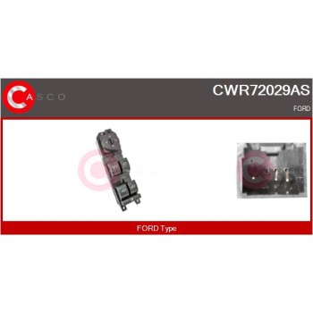 Interruptor, elevalunas - CASCO CWR72029AS