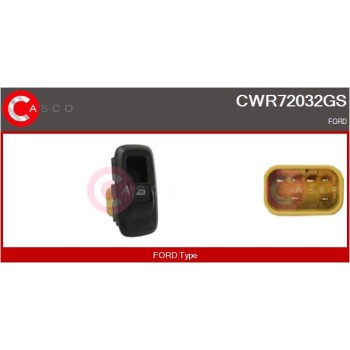 Interruptor, elevalunas - CASCO CWR72032GS