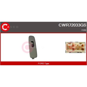 Interruptor, elevalunas - CASCO CWR72033GS