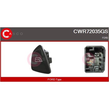 Interruptor, elevalunas - CASCO CWR72035GS
