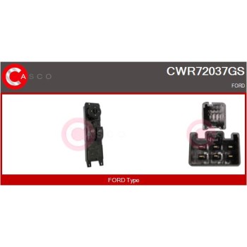 Interruptor, elevalunas - CASCO CWR72037GS