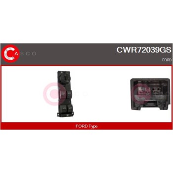 Interruptor, elevalunas - CASCO CWR72039GS