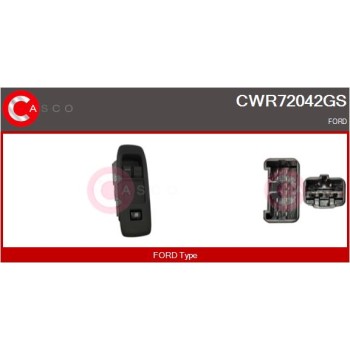 Interruptor, elevalunas - CASCO CWR72042GS