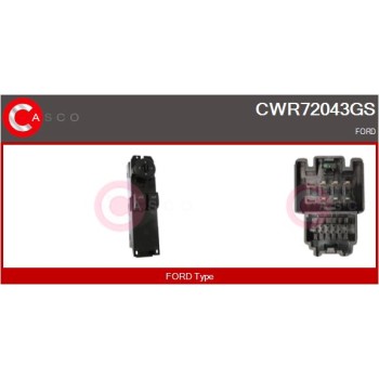 Interruptor, elevalunas - CASCO CWR72043GS