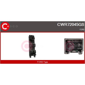 Interruptor, elevalunas - CASCO CWR72045GS