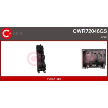 Interruptor, elevalunas - CASCO CWR72046GS