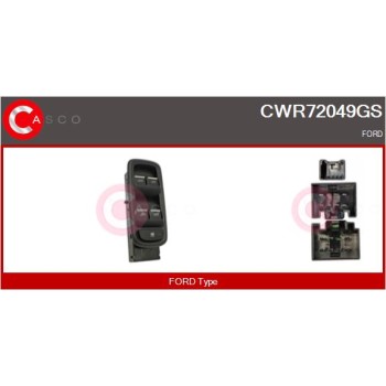 Interruptor, elevalunas - CASCO CWR72049GS