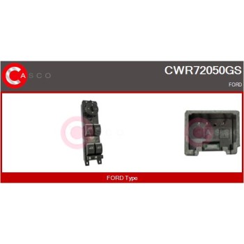 Interruptor, elevalunas - CASCO CWR72050GS