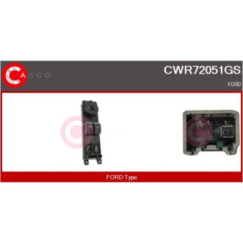 Interruptor, elevalunas - CASCO CWR72051GS