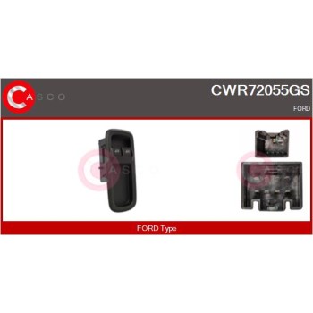 Interruptor, elevalunas - CASCO CWR72055GS