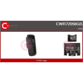 Interruptor, elevalunas - CASCO CWR72056GS