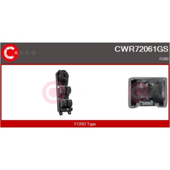 Interruptor, elevalunas - CASCO CWR72061GS