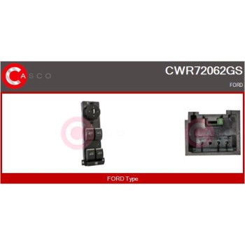 Interruptor, elevalunas - CASCO CWR72062GS