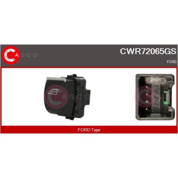 Interruptor, elevalunas - CASCO CWR72065GS