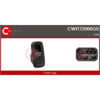 Interruptor, elevalunas - CASCO CWR72066GS