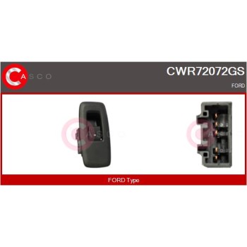 Interruptor, elevalunas - CASCO CWR72072GS