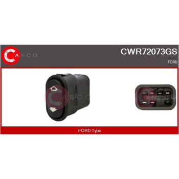 Interruptor, elevalunas - CASCO CWR72073GS