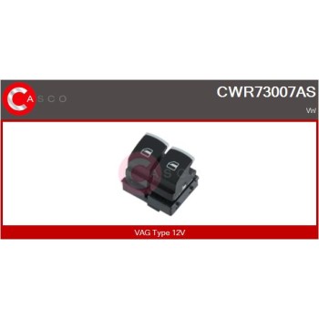 Interruptor, elevalunas - CASCO CWR73007AS