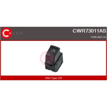 Interruptor, elevalunas - CASCO CWR73011AS