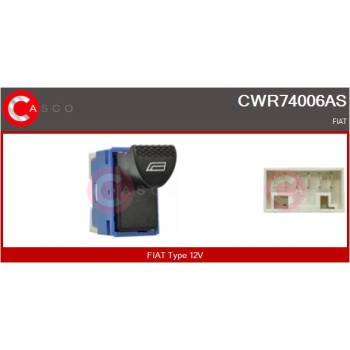 Interruptor, elevalunas - CASCO CWR74006AS