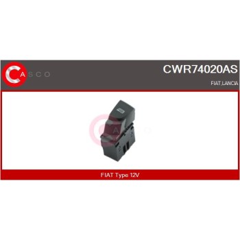 Interruptor, elevalunas - CASCO CWR74020AS