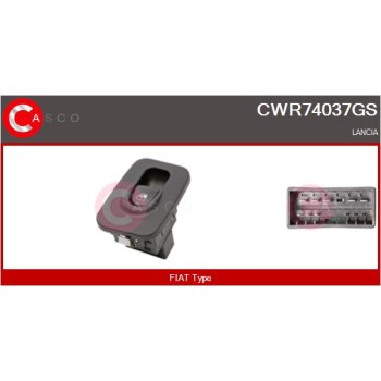 Interruptor, elevalunas - CASCO CWR74037GS