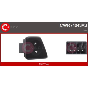 Interruptor, elevalunas - CASCO CWR74043AS