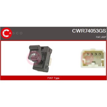 Interruptor, elevalunas - CASCO CWR74053GS