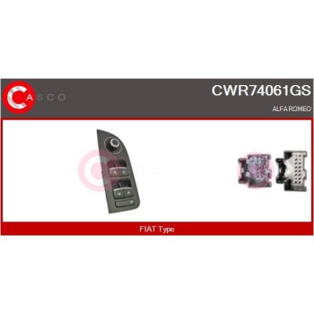 Interruptor, elevalunas - CASCO CWR74061GS