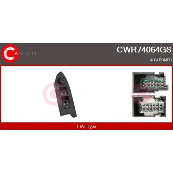 Interruptor, elevalunas - CASCO CWR74064GS