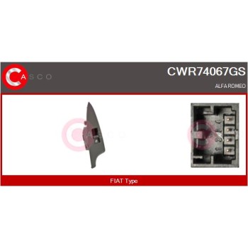 Interruptor, elevalunas - CASCO CWR74067GS