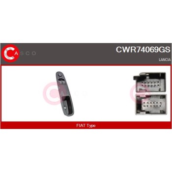 Interruptor, elevalunas - CASCO CWR74069GS