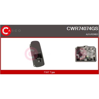 Interruptor, elevalunas - CASCO CWR74074GS