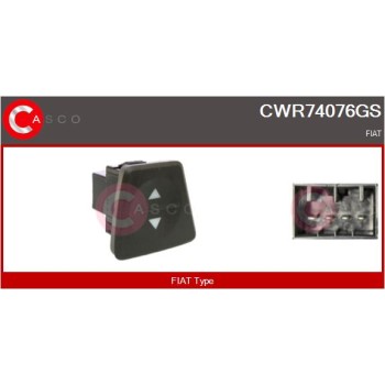 Interruptor, elevalunas - CASCO CWR74076GS