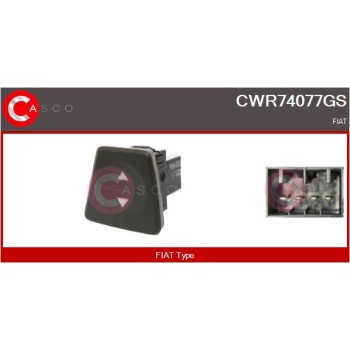 Interruptor, elevalunas - CASCO CWR74077GS