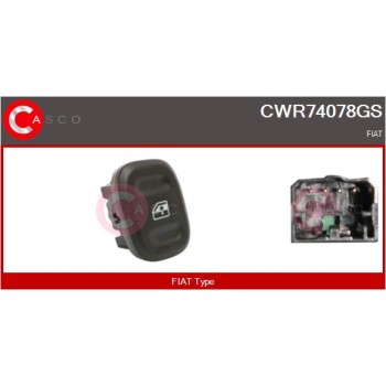 Interruptor, elevalunas - CASCO CWR74078GS