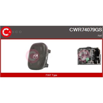 Interruptor, elevalunas - CASCO CWR74079GS