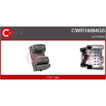 Interruptor, elevalunas - CASCO CWR74084GS