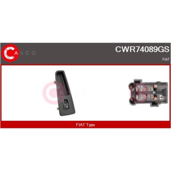 Interruptor, elevalunas - CASCO CWR74089GS