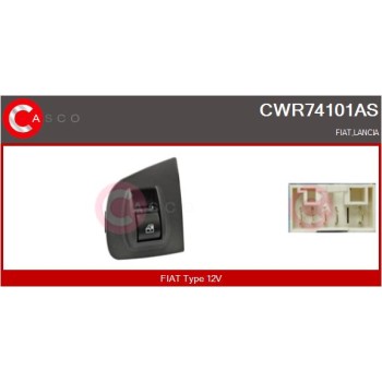 Interruptor, elevalunas - CASCO CWR74101AS