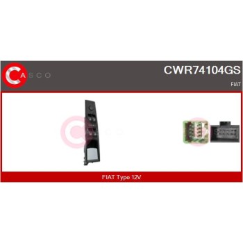 Interruptor, elevalunas - CASCO CWR74104GS