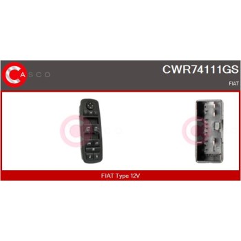 Interruptor, elevalunas - CASCO CWR74111GS